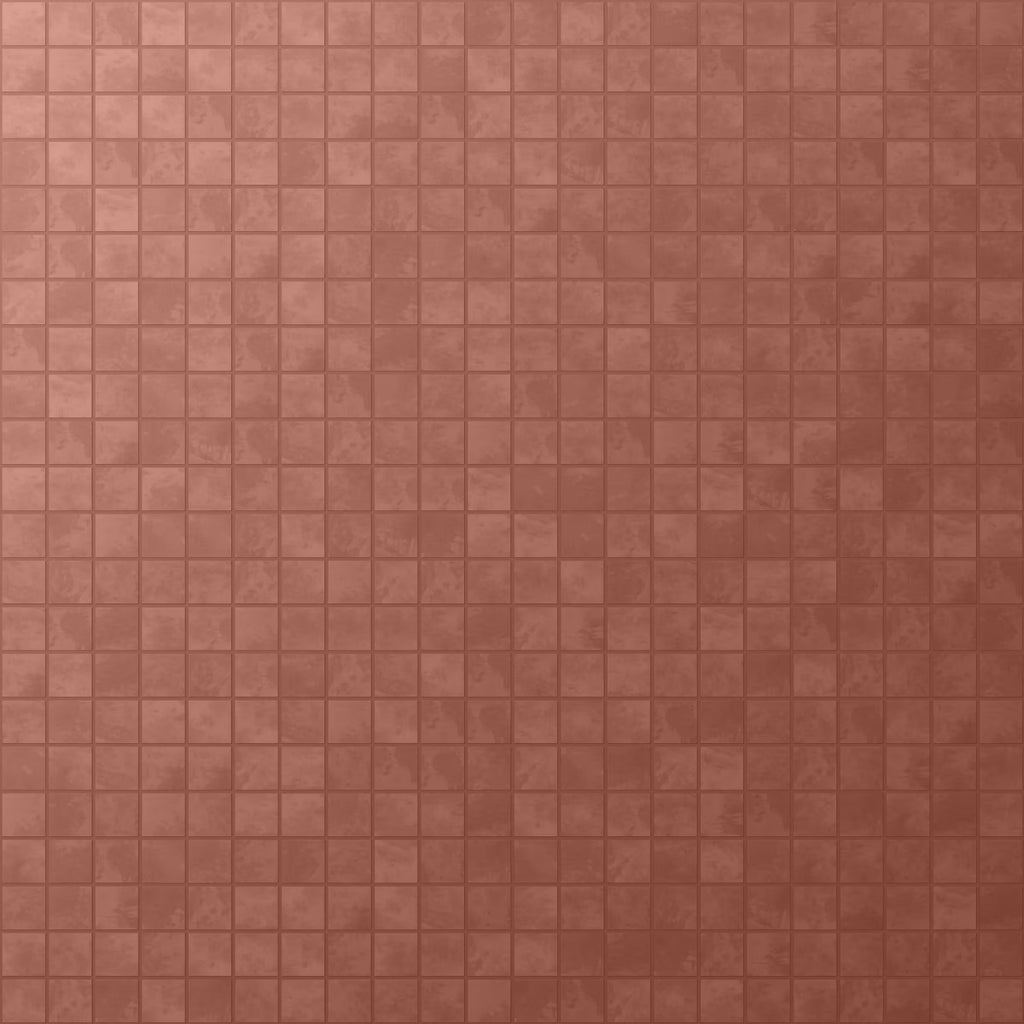 Clay Grace Red 2x2 Matte Porcelain Mosaic