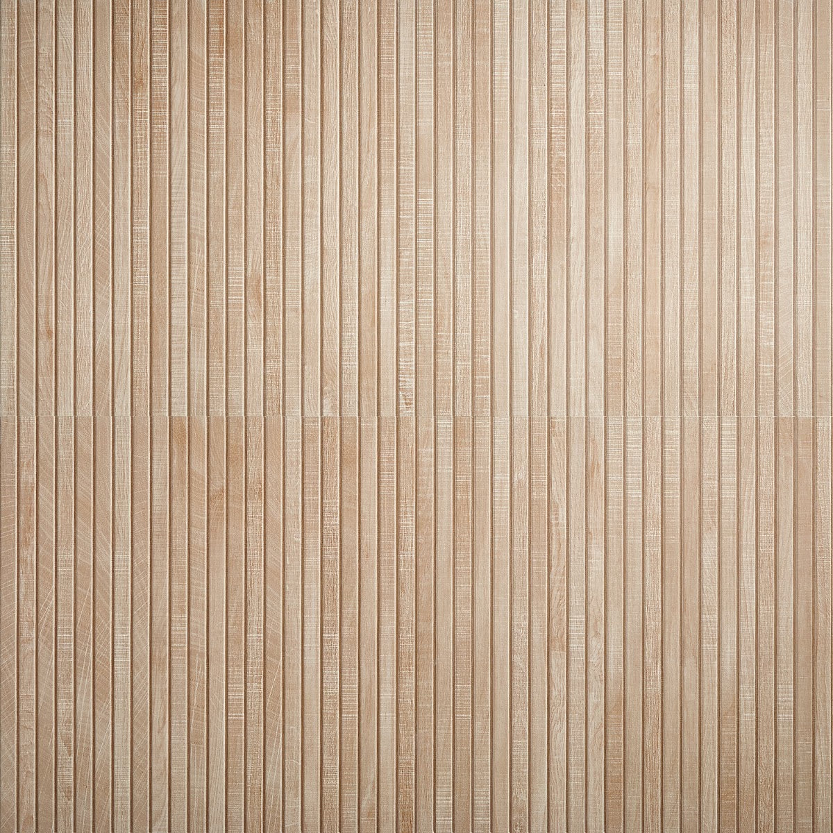 Kenridge Ribbon Maple Brown 24x48 Wood Look Matte Fluted Porcelain Tile