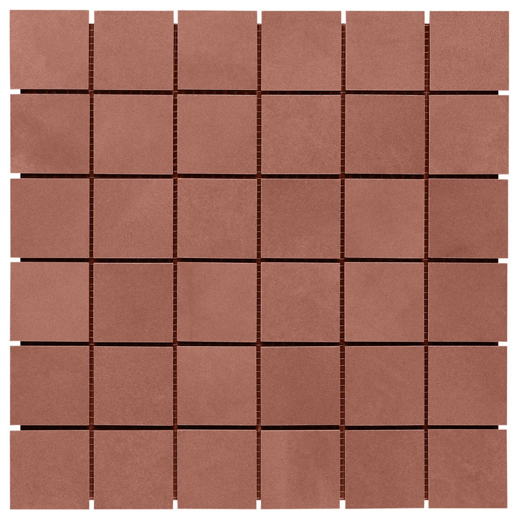 Clay Grace Red 2x2 Matte Porcelain Mosaic