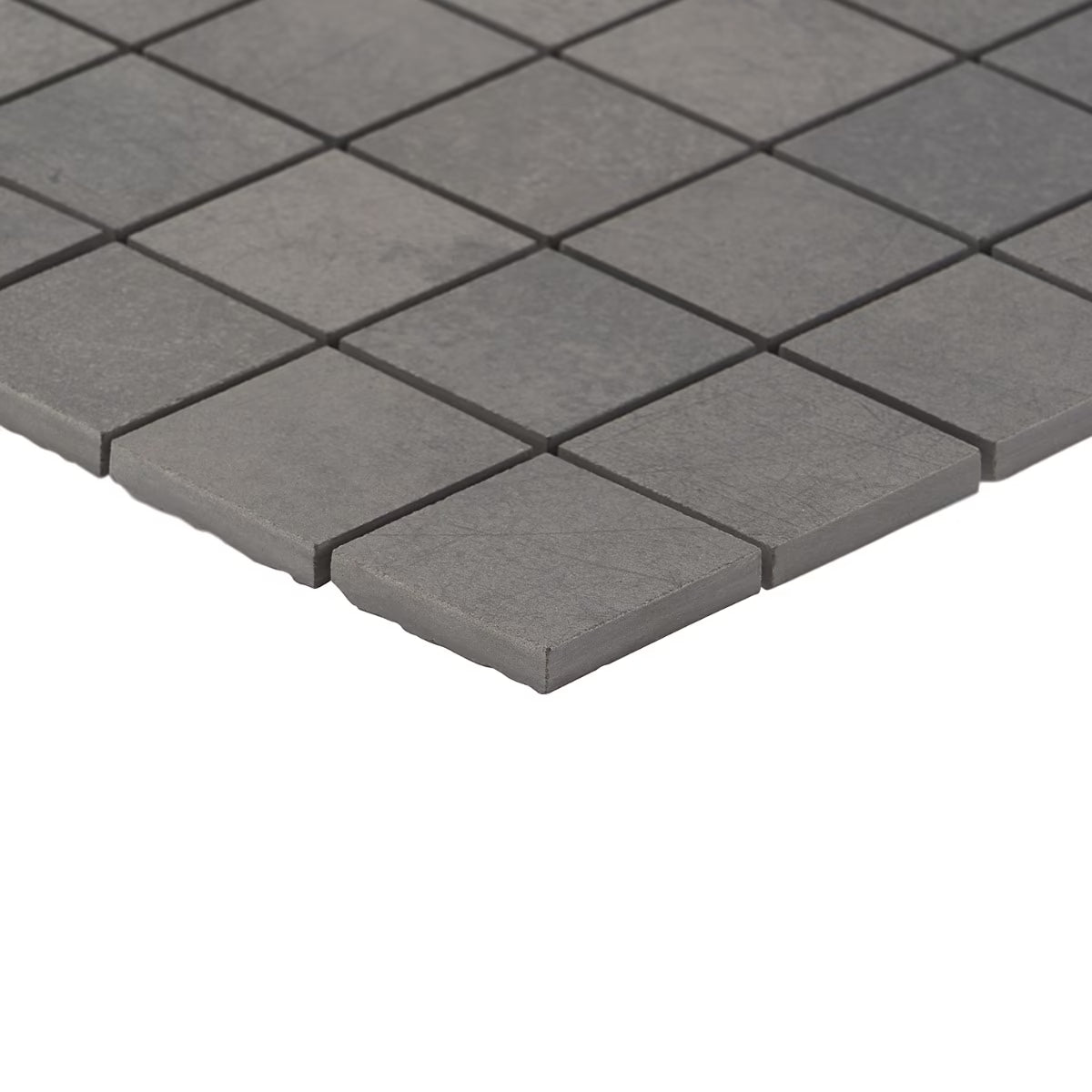 Bond Venom Black Charcoal 2x2 Matte Porcelain Mosaic Tile