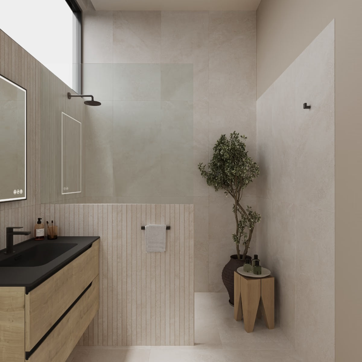 Lune Beige 24x48 Matte Porcelain Tile